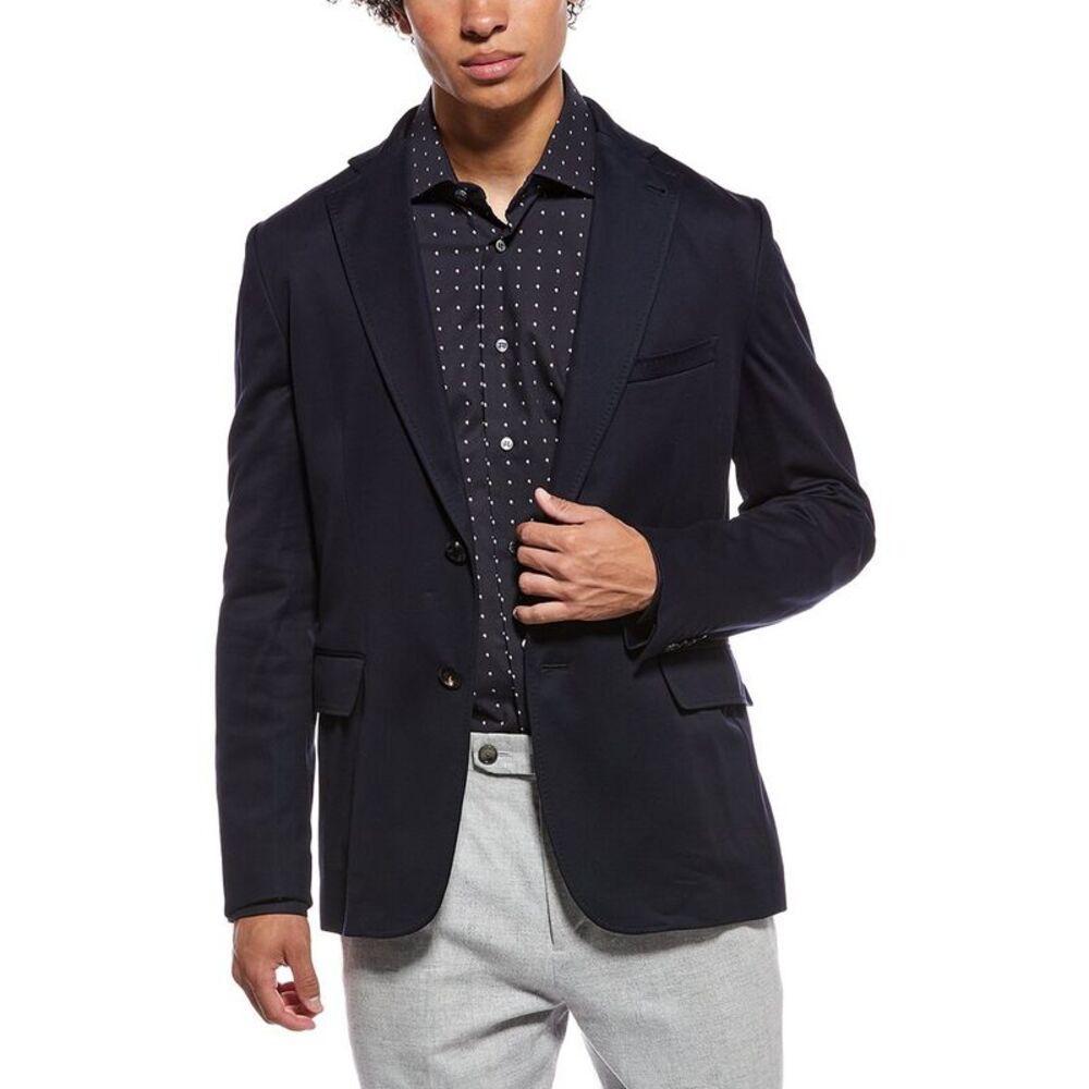 Brioni Mens  Solid Blazer, Navy